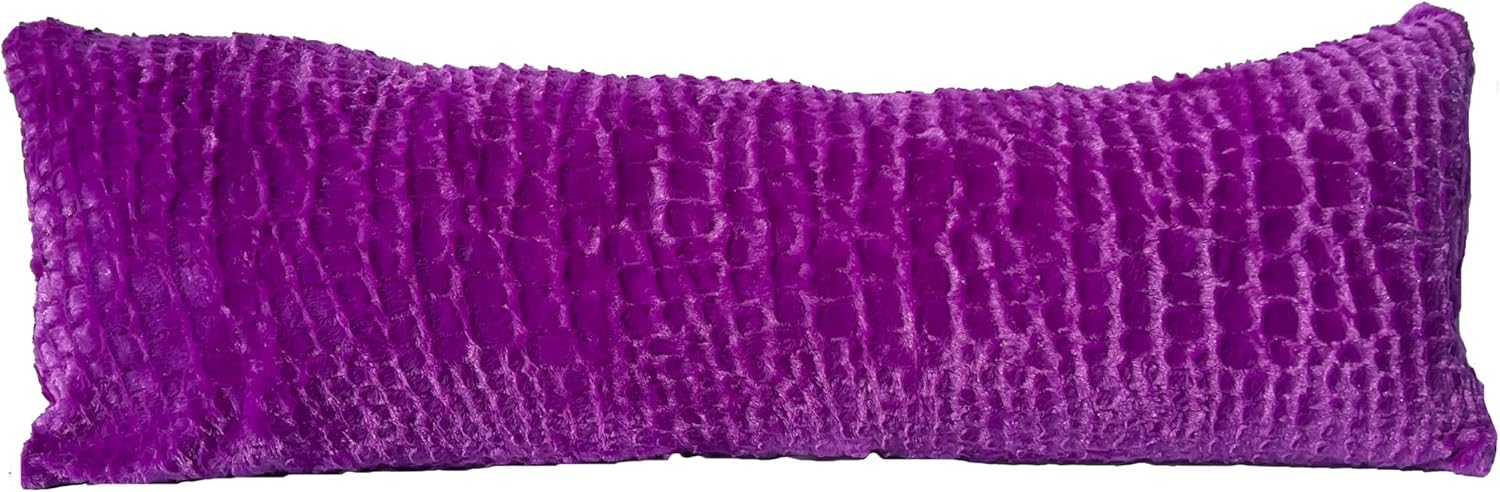 Soft Fawn Plush Body Pillow Cover 20x72 – Fluffy Pillow Sham with Zipper Closure, Double Sided Fuzzy Decorative Bed Pillowcase for Long Pillows