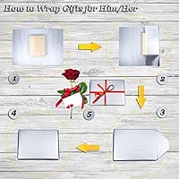 Vista 7 de 100 hojas de papel de seda plateado Artdly 12 x 20 pulgadas, papel de regalo plateado a granel para bodas, cumpleaños, proyectos DIY, envoltorios