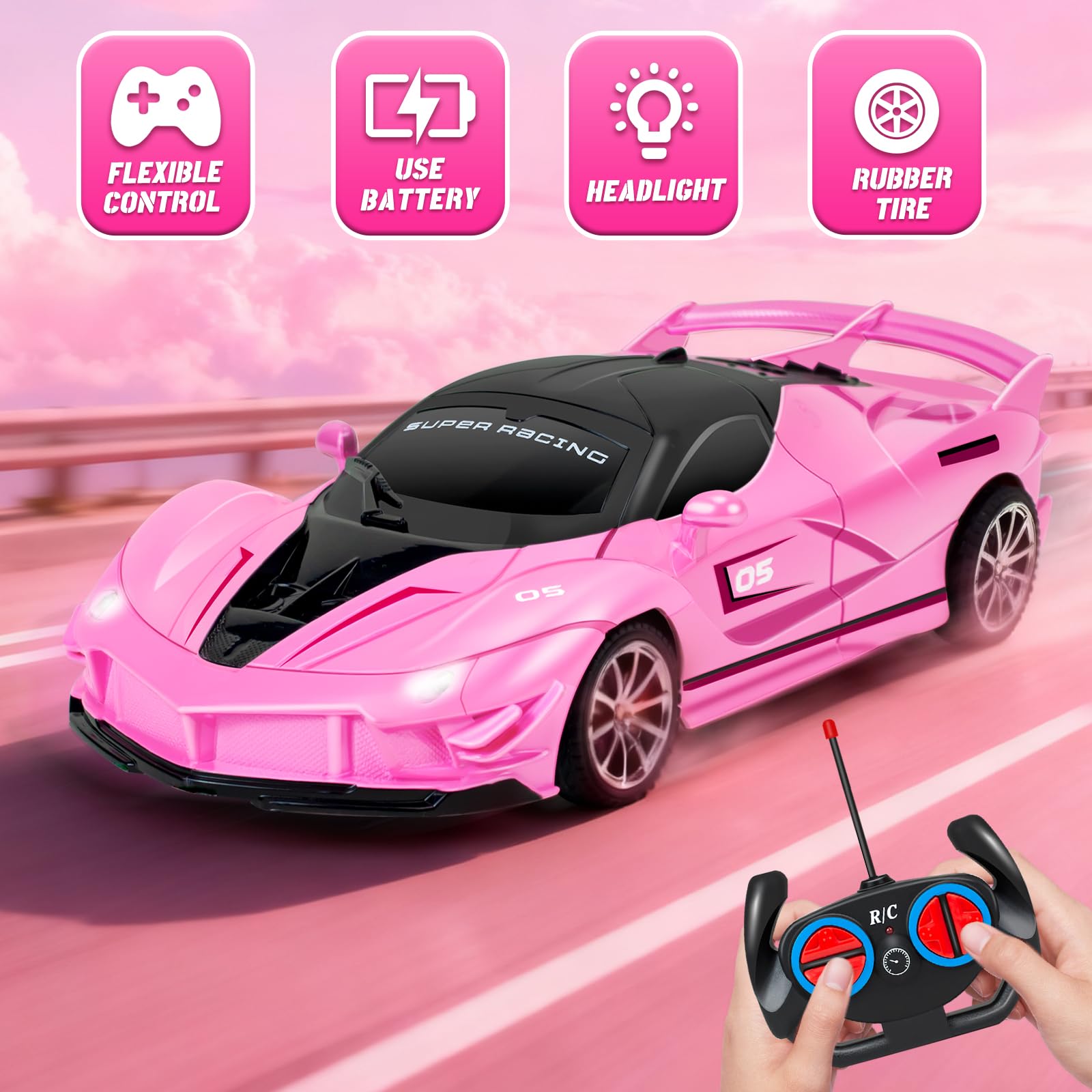 ☆ラジコンカー 女の子 ラジコン リモコンカー リモコンカー Amazon.co.jp: ラジコンカー オフロード 車 おもちゃ 女の子 リモコン