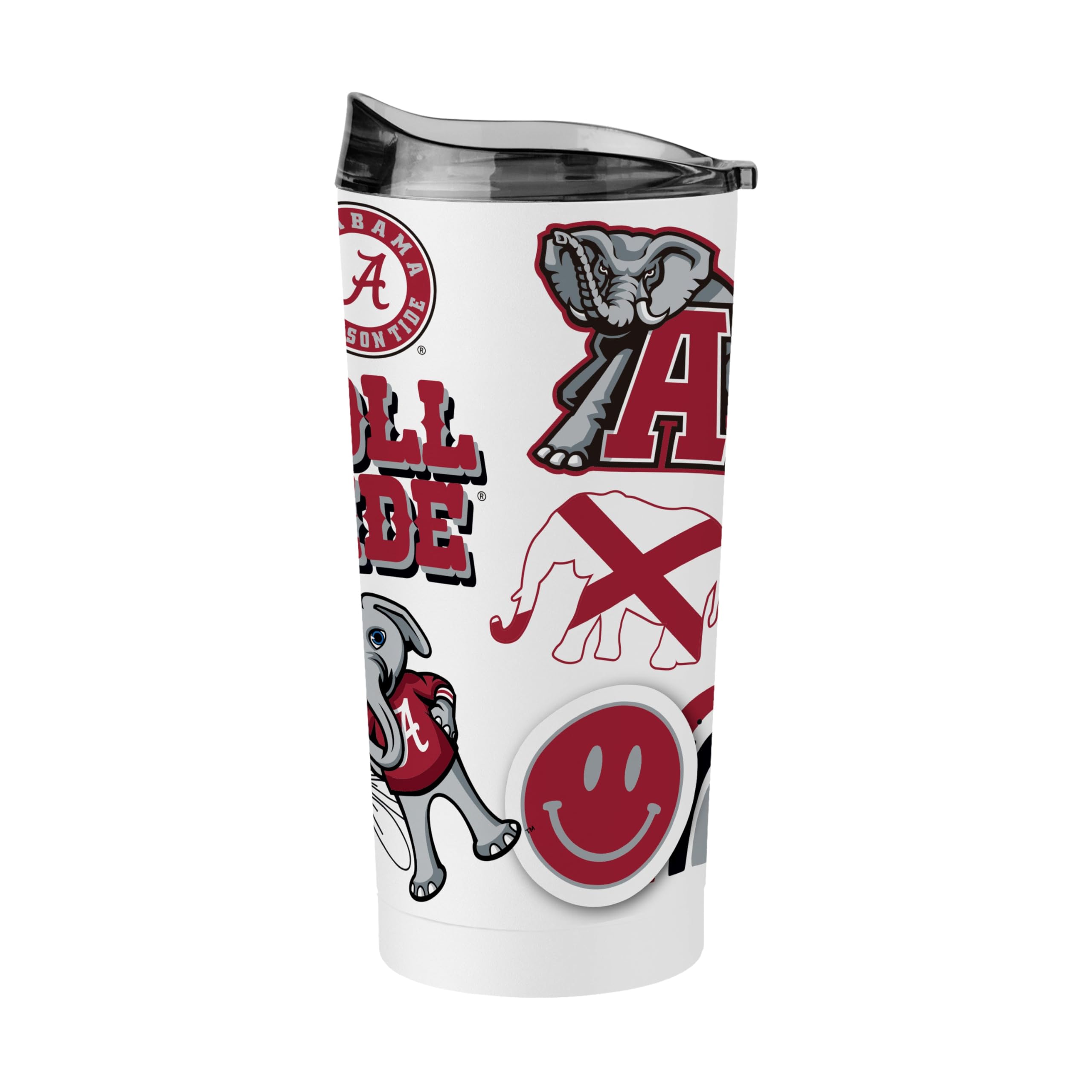 Logo Brands NCAA Native Icons 20 oz Stainless Steel Tumbler – Double Wall Vacuum Insulated