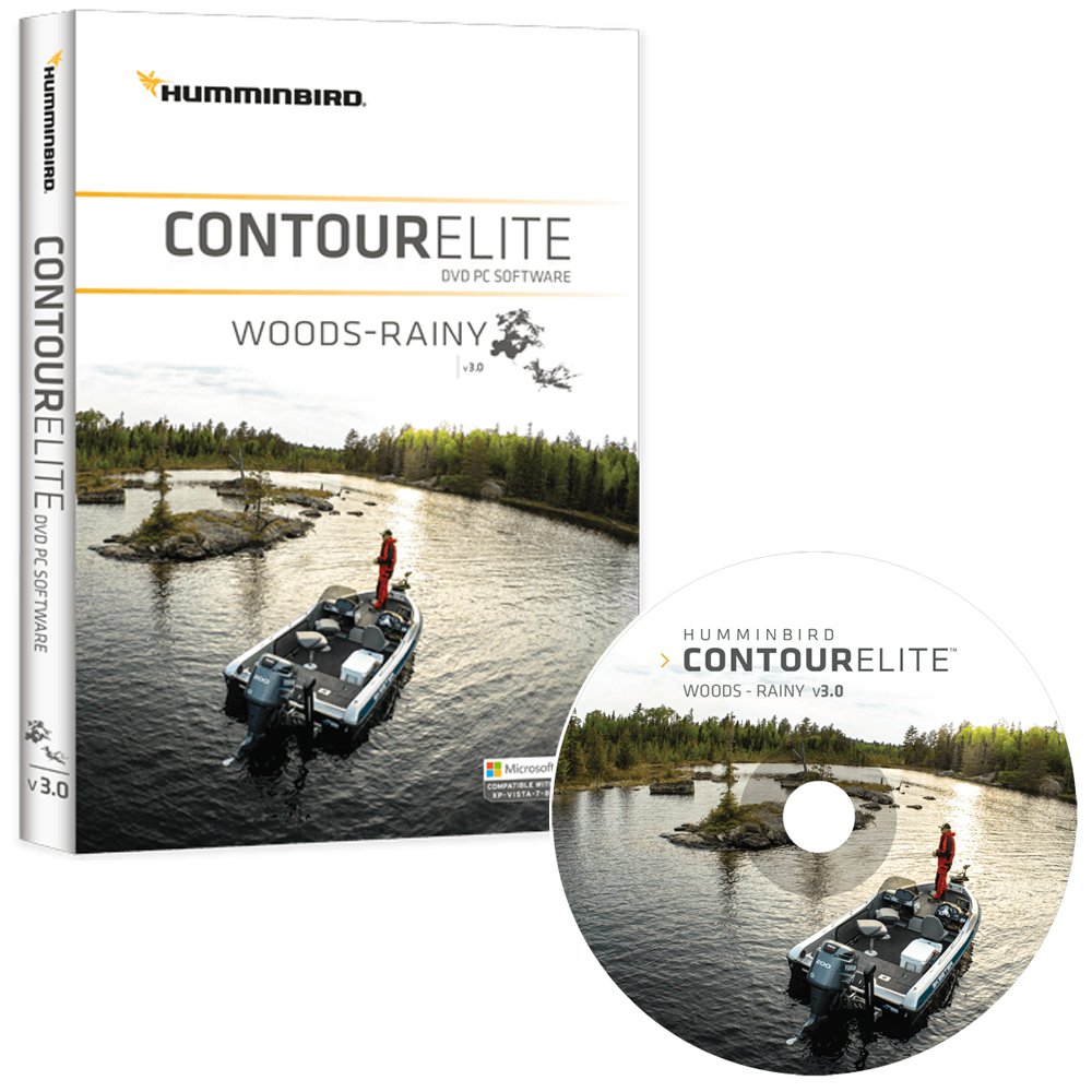 Humminbird 6000281 Contour Elite Mapping Software - Woods/Rainy