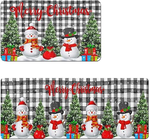 Tapete de baño de Navidad con muñeco de nieve para bañera, antideslizante, de secado rápido y absorbente, con tierra de diatomeas, para fregadero de