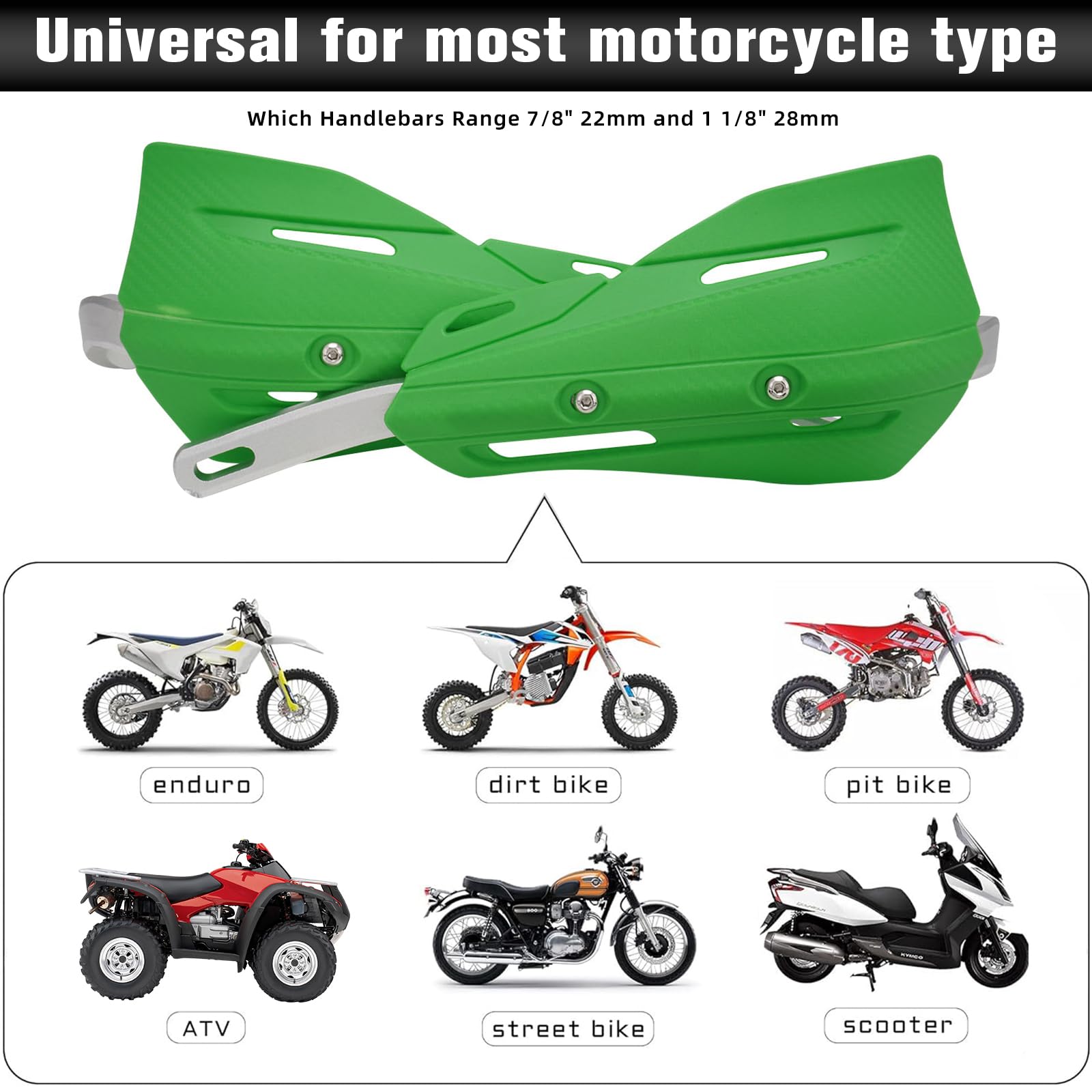 Protège-mains Motocross GOOFIT - Remplacement Pour Husqvarna FC/TC/FE 2016-2017, Plastique PP Renforcé, Montage Universel