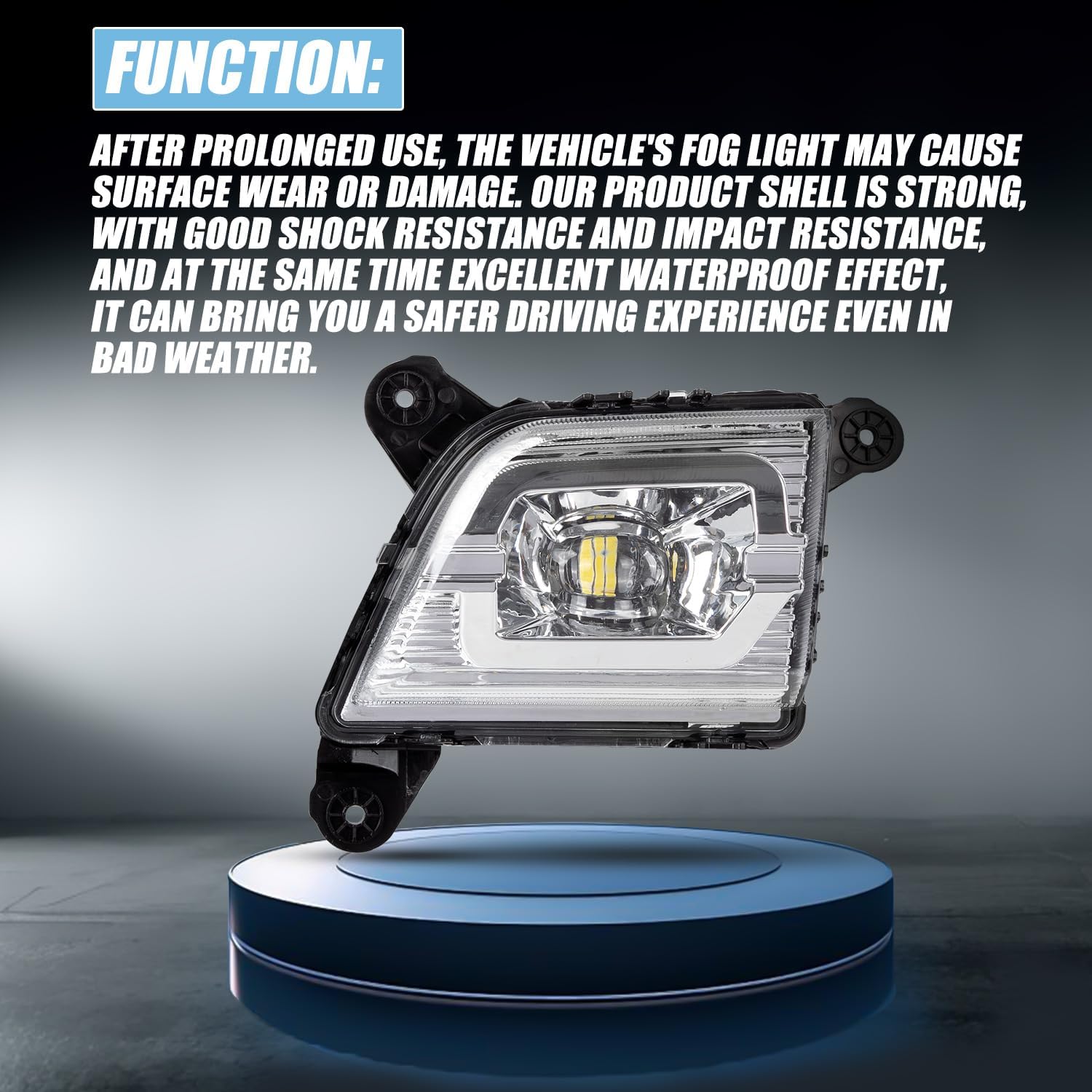 RANSOTO LED Fog Lights for 2019-2023 Chevy Silverado 1500 2500HD 3500HD, Front Bumper Driving Fog Lamps Assembly with Switch & Wiring Harness Kit, Waterproof IP67 White Foglights Replacement (Pair)