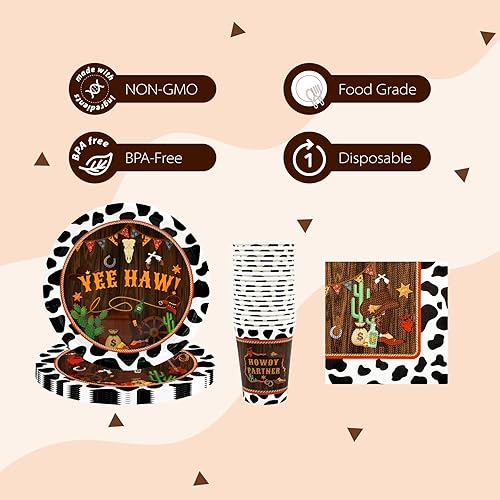 Vista 51 de Alice Tea Party - Platos de papel para baby shower, servilletas, tazas y pajitas para 24 invitados, 120 piezas desechables de postre para fiesta