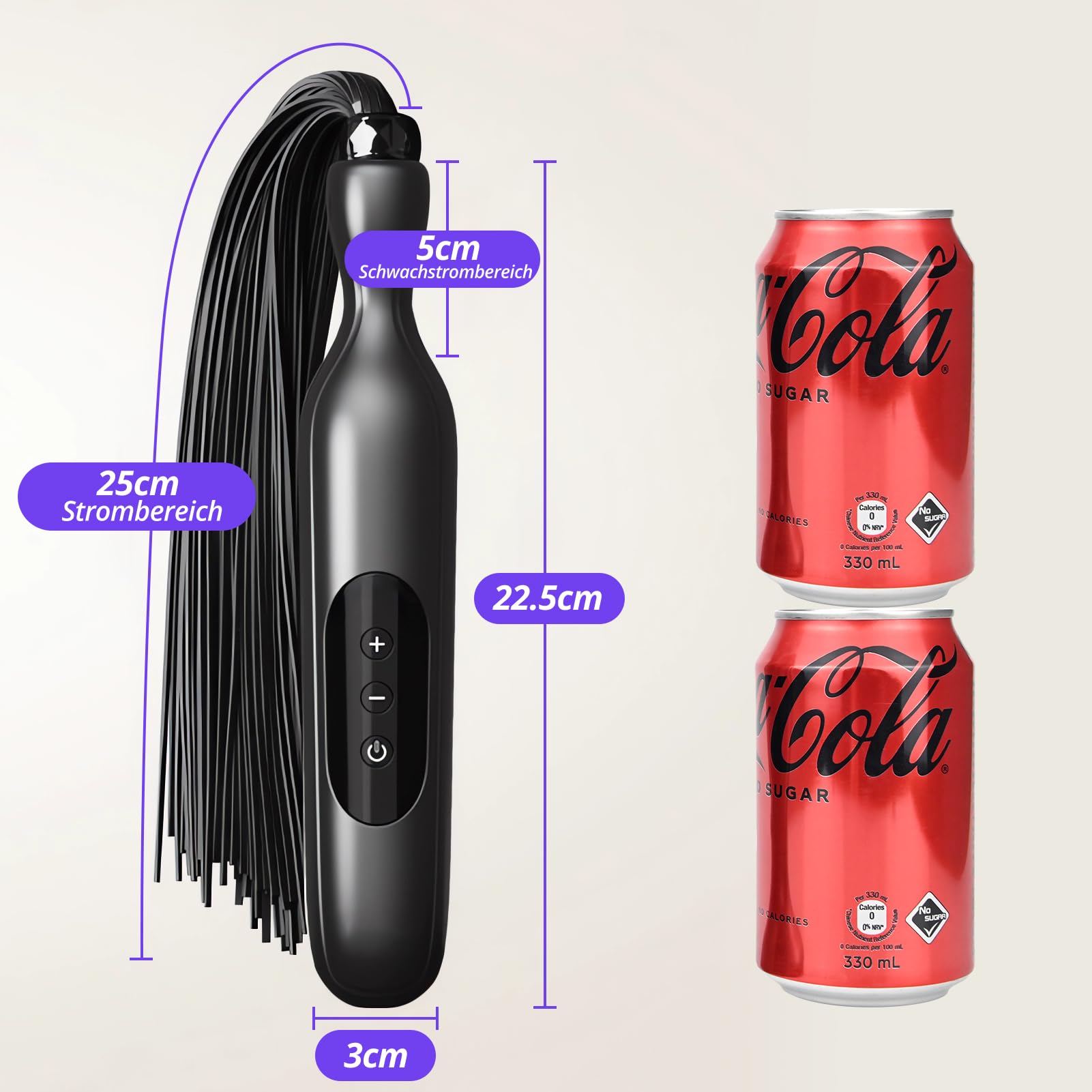 SXOVO Latigo Eléctrico Juguetes Eróticos para Pareja Sexuales - Fusta y Latigo Sexuales con 5 Niveles Intensidad Descarga, Fusta Eróticos para Esclava Azotaina, BDSM Juguetes Sexuales Mujer Hombre