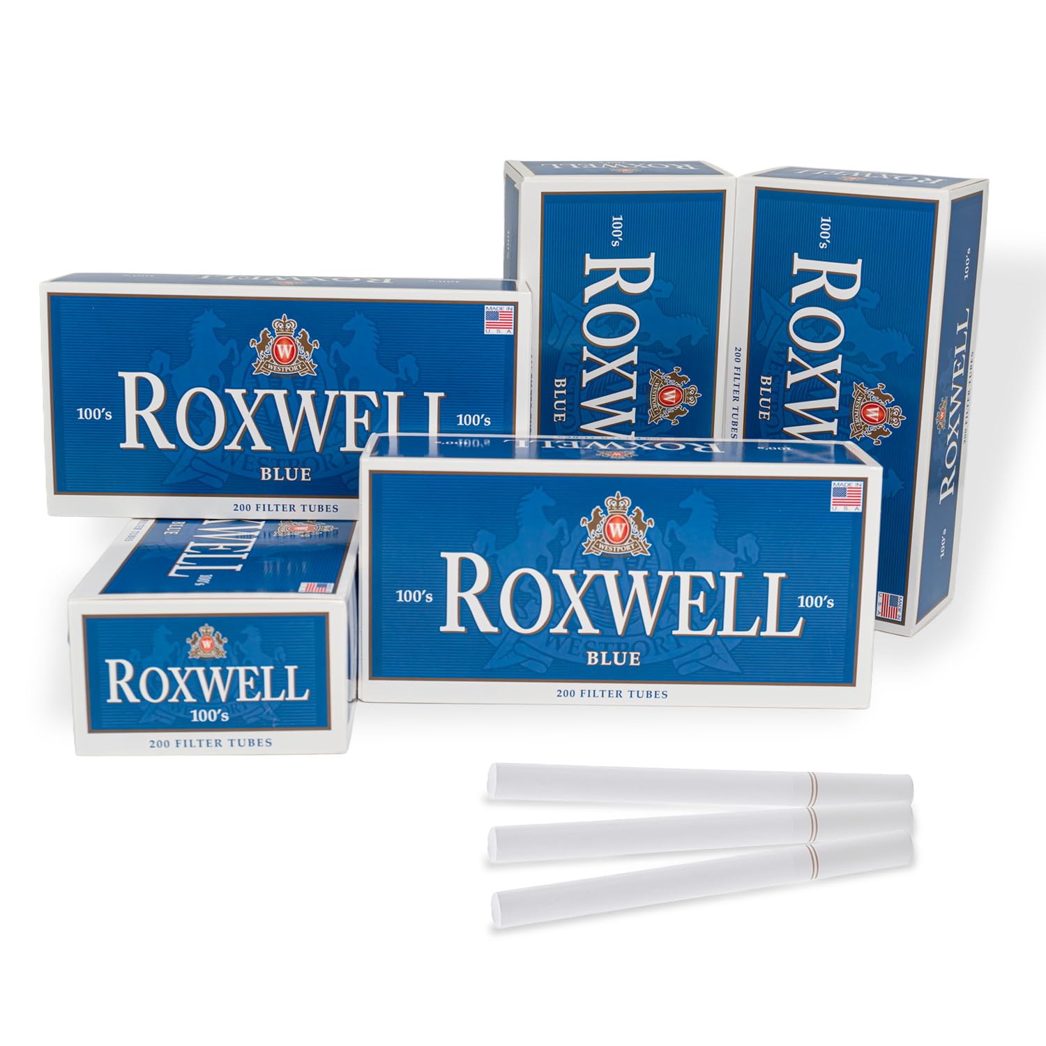 Amazon.com: Roxwell Cigarette Tubes 100's Size – 1000 Count