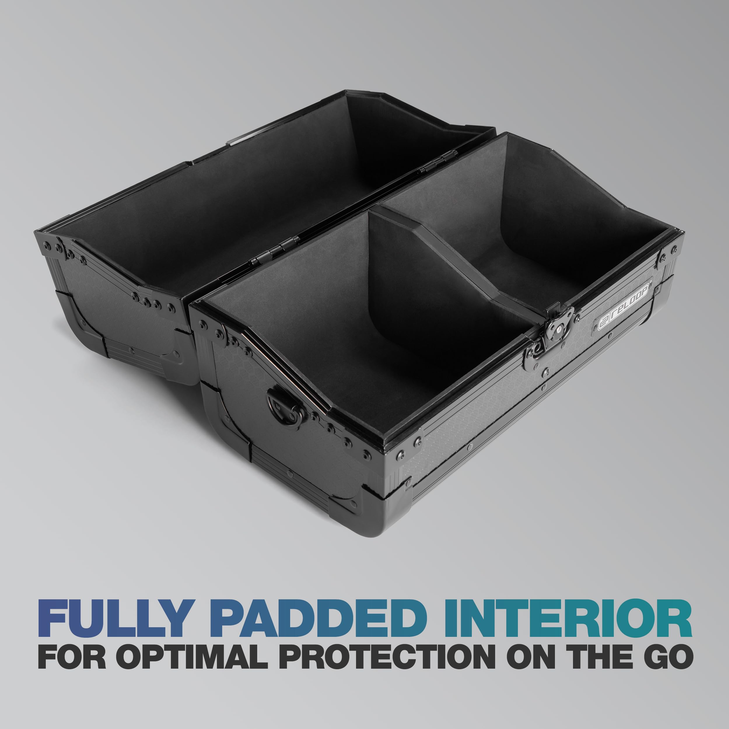 Reloop 7'' Record Case 150 Black - Custodia classica per vinili da 7″ dal design robusto e professionale
