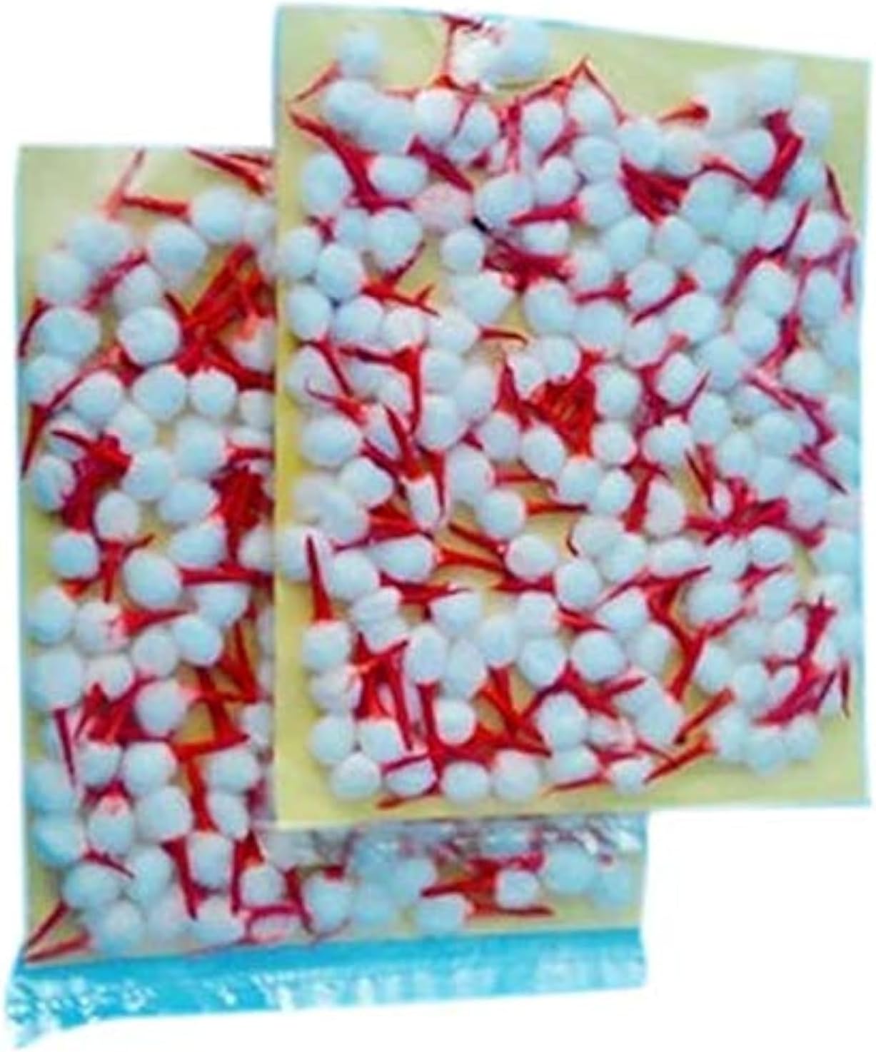 140 Hindu Cotton Wicks (Aarti, Arti Jyot Jot Batti Bati) For Diya Diva-Used For Lighting Lamp In Temple Home For Puja Pooja Religious Ceremony (Diwali Puja, Navratre Puja Pooja)