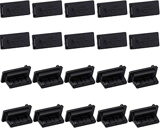 Xinzistar 20Pcs Silicone USB Anti-Dust Micro USB Port Silicone Dust Cover 2.0/3.0 Port Plug Cover Cap Female Jack Interface Anti Dust Protector Compatible with Tablet Pc Notebook Laptop