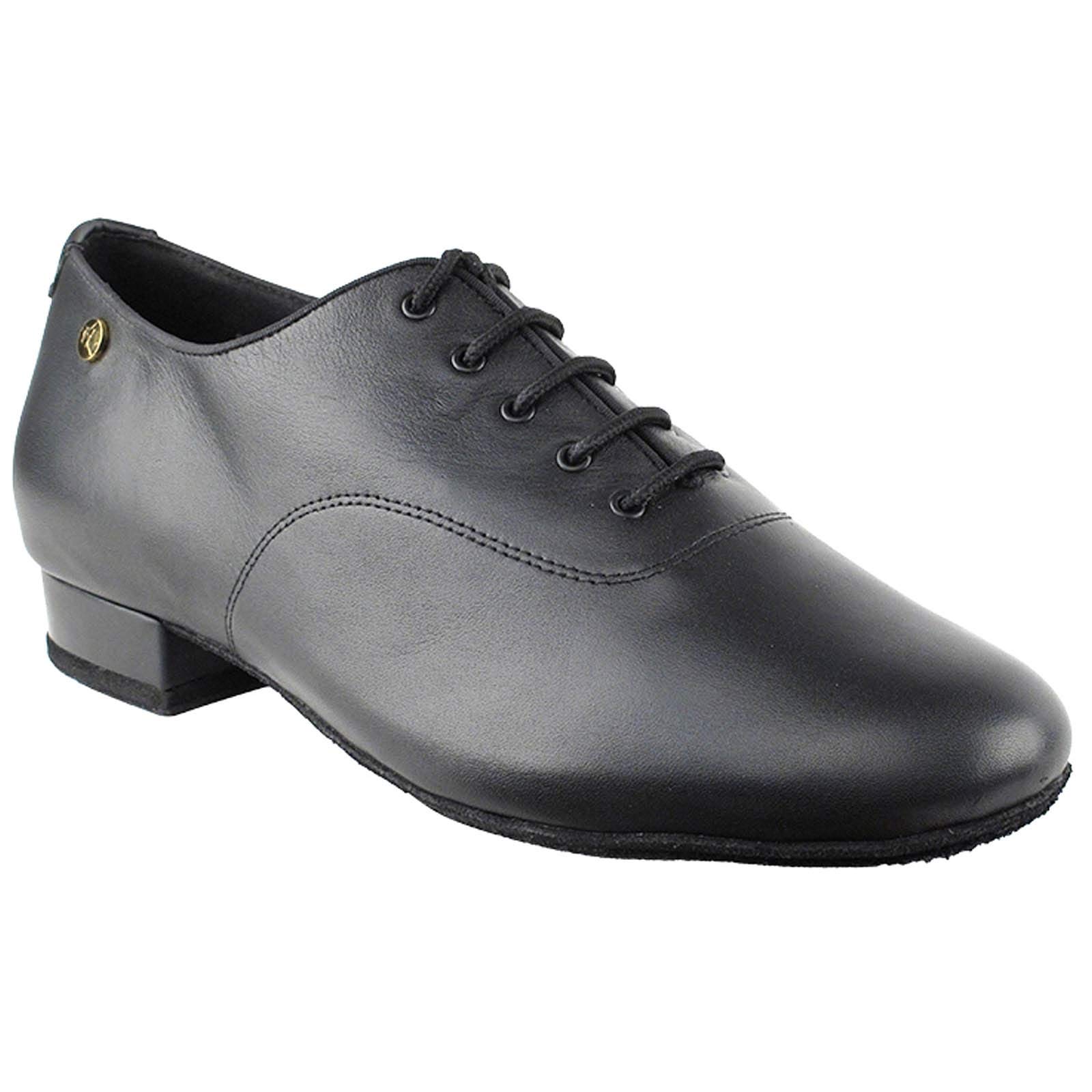 Very Fine Men's Ballroom Salsa Coaching Dance Shoes CD9421DBEB Dance Shoes (Bundle of 5), Black Leather 11.5 M US Heel 1 Inch