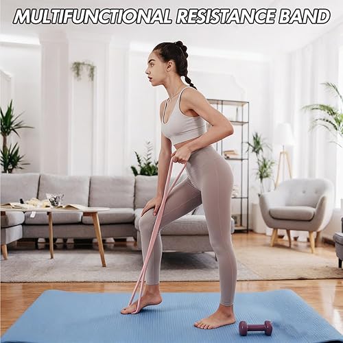 Miniatura 7 de Figure 8 Resistance Band, Figure 8 Resistance Bands for Women Men, Keep Resistance Band Figure for Working Out, Non-Slip Handles, Home Gym, Yoga &