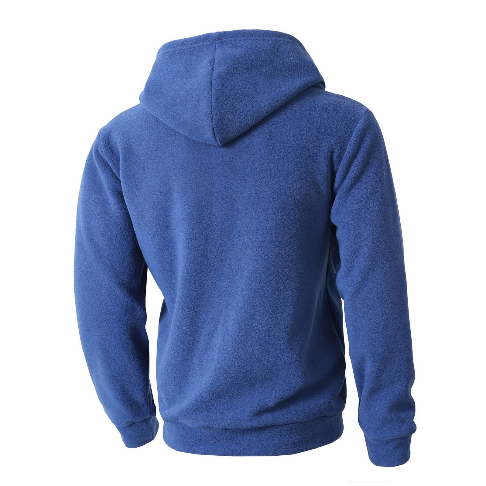Ropa Anti UV Hombre Sudadera con Capucha Y Cremallera De Un para Hombre, Forro, Manga Larga, Estilo Oversize, Cálida, Bolsillo. Sudaderas Azul (Blue, M) Parka Camiseta Ciclismo Gym