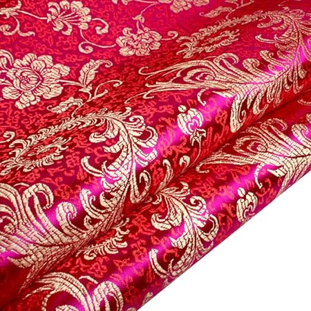 Amazon.com: Tong Gu Chino Satén Imitación Tela Floral Brocado Ropa  Cheongsam Tang Traje DIY Retro : Arte y Manualidades
