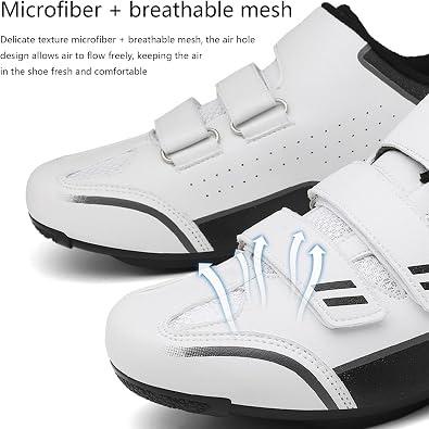 Cycling Shoes Mens Road Bike Riding Shoes Compatible with Peloton SPD ARC Look Delta Cleats Spin Bicycle Bikes Indoor Outdoor