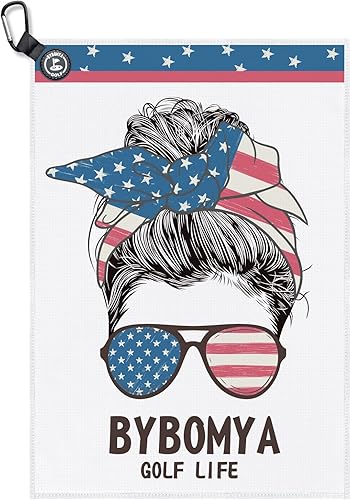 Miniatura 7 de Toalla de golf magnética, toallas de golf de microfibra con patrón de gofres para bolsas de golf para hombres y mujeres, absorción de agua y secado