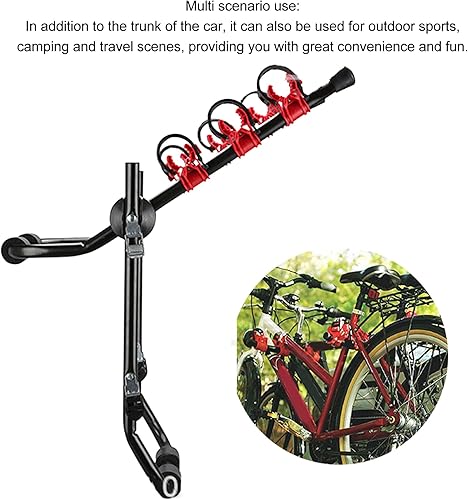 Miniatura 6 de Portabicicletas de coche, soporte de cola resistente para SUV MPV, duradero 4 - Soporte para bicicleta - Fuerte capacidad de carga, fácil