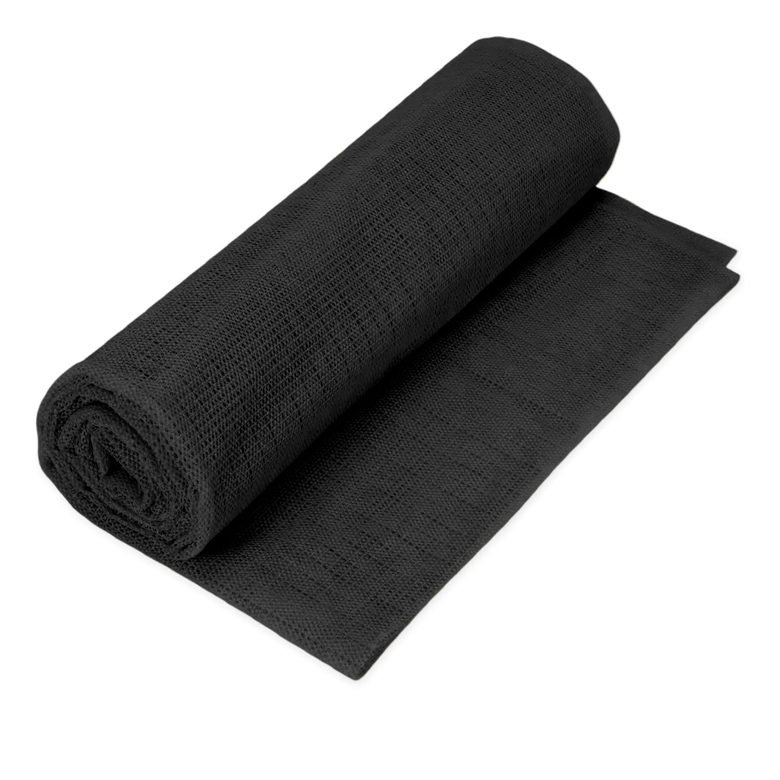 Rutschmatte Teppich 185 x 220 cm Waschbare, Wiederverwendbare, Hält Ecken Flach, Zuschneidbar, Schneidbar Teppichunterlage Rutschfes/Rutschmatte/Rutsch Stop für Zuhause, Schwarz