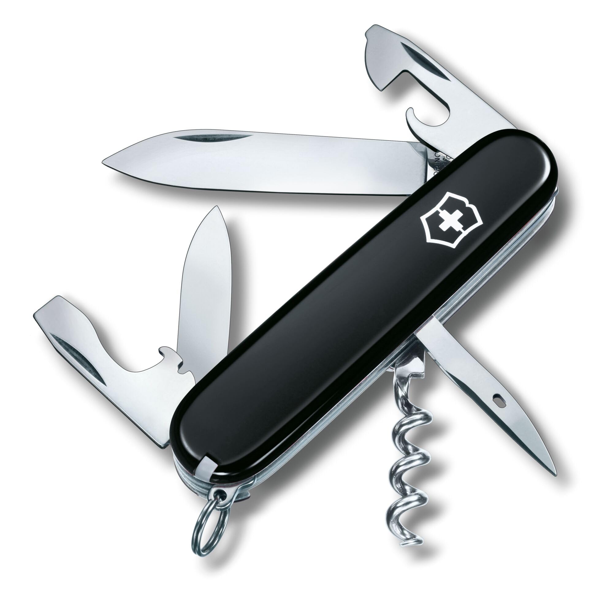 Victorinox Swiss Army Knife - Spartan - 12 Functions, Multitool - Black, 91 mm (1360330)