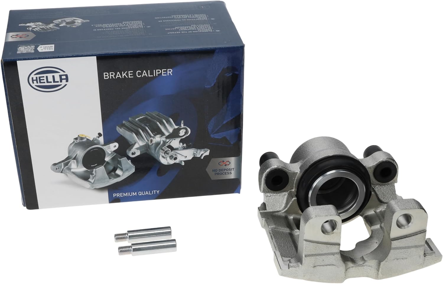 HELLA Brake Caliper With Bracket Included Compatible with Select 2008-2013 BMW, Front Left