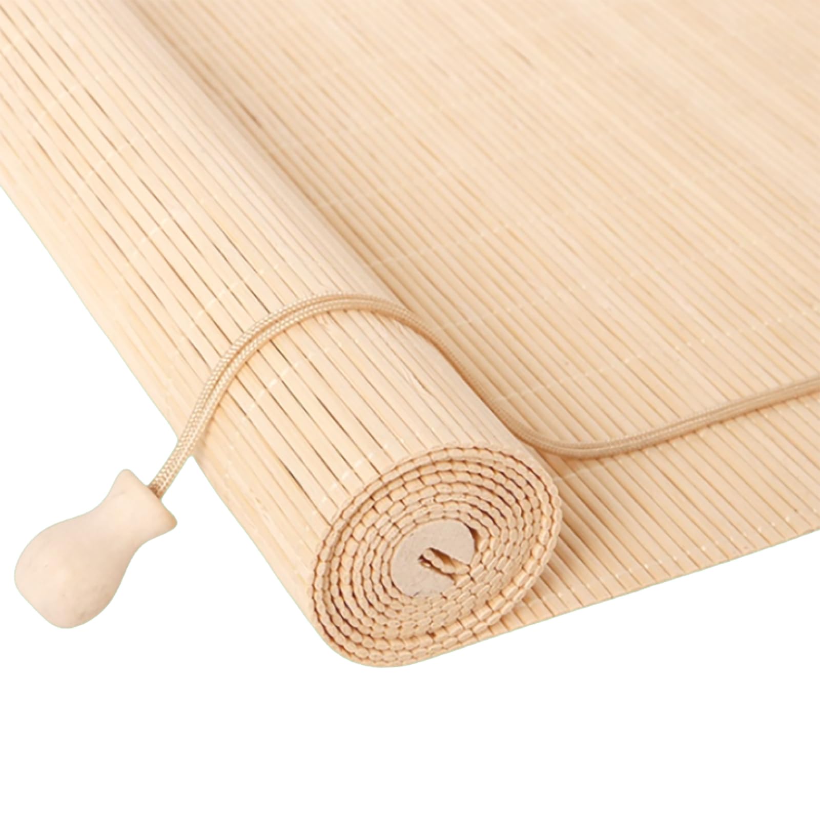 20 styles Customized Bamboo Blinds, Natural Wooden Window Decorative Curtain, Sunscreen Drape for Windows, for Partition Tea room Office Study Wall Decoration (B)