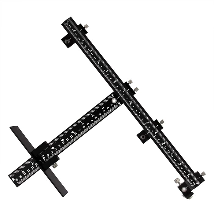Alzassbg Cabinet Hardware Template - Acrylic Drill Guide For Handles & Knobs 1.25" To 5"
