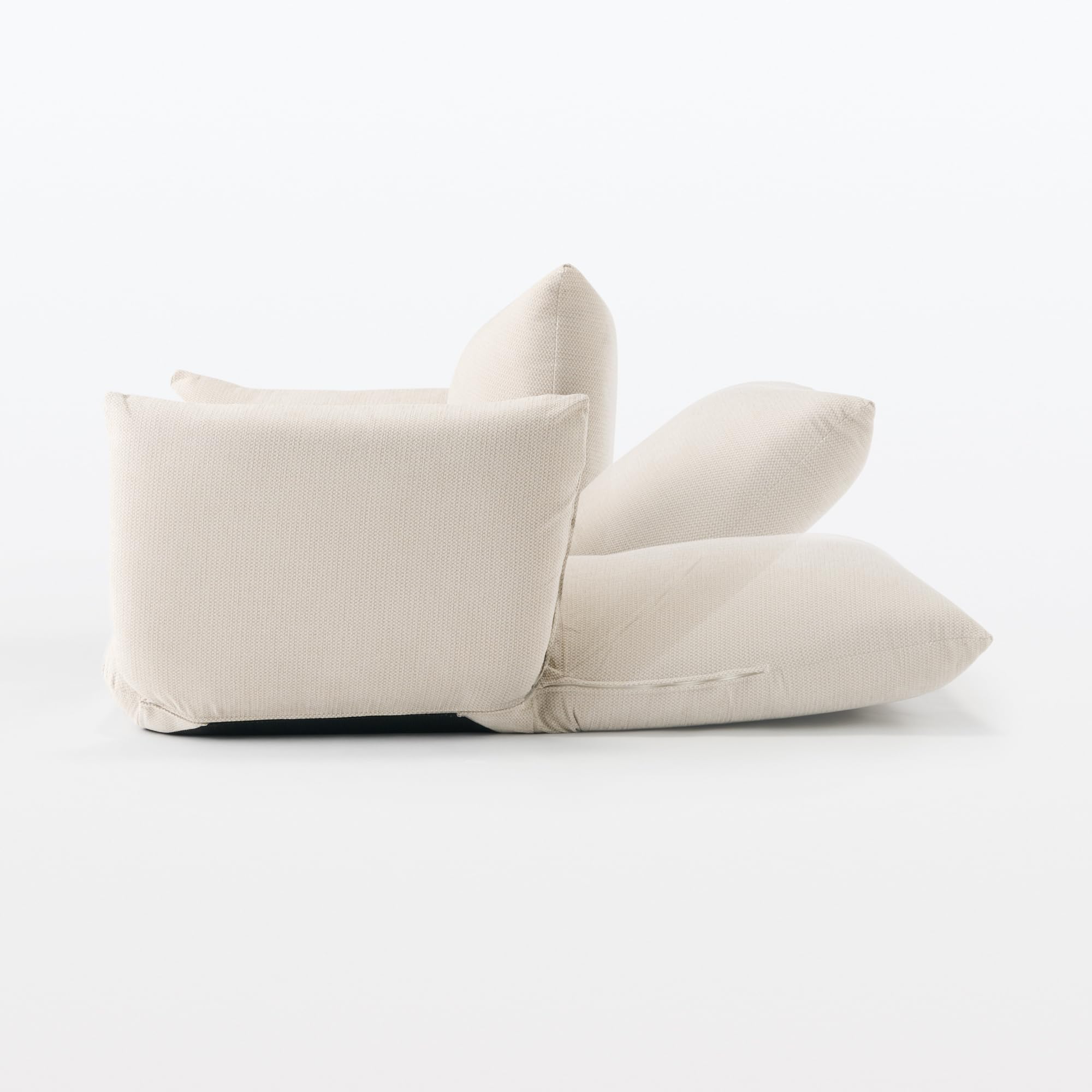 Amazon｜リクライニングフロアソファ ベージュ 幅88×奥行78×高さ