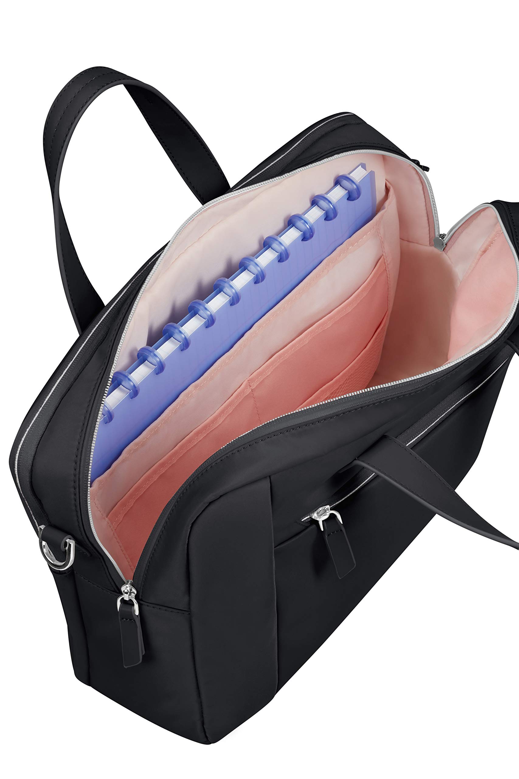 Samsonite Eco Wave Cartella 15.6 pollici con 2 scomparti, 39 cm, 15.5 L, Nero (Black)