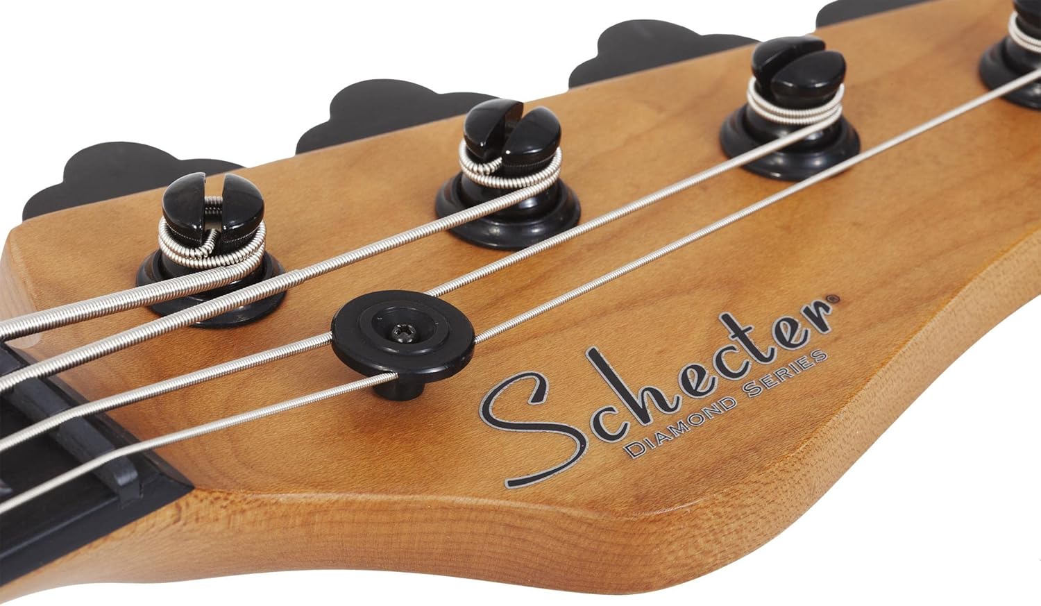 Schecter Model-T 4 Exotic Black Limba Bass Guitar - Natural