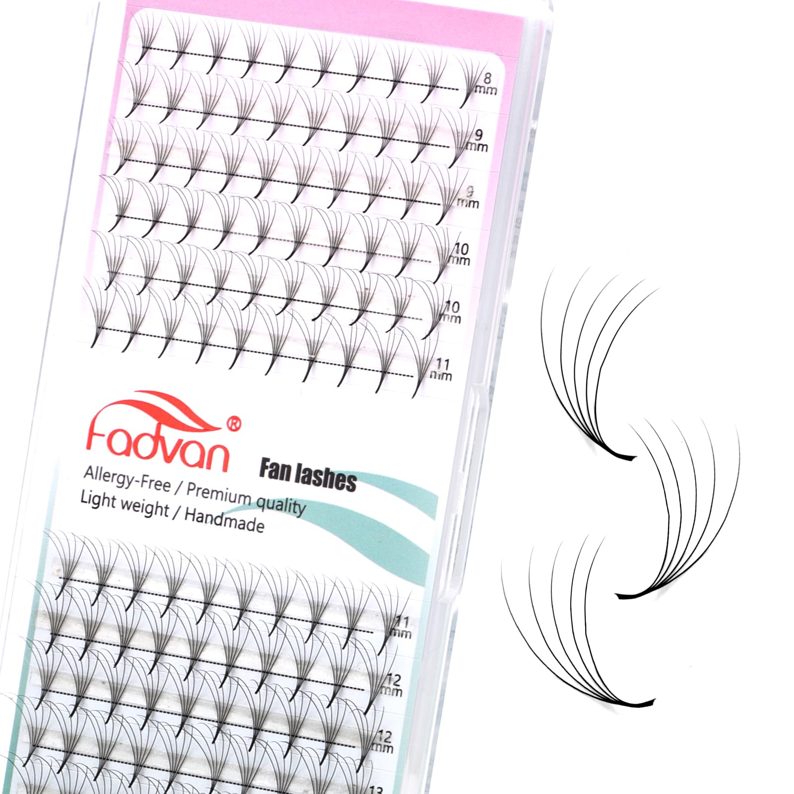 The Beauty Call Elite Lash Trays Luxurious Volume: ELITE Silk 3D+ Russian Volume Eyelashes In C Curl (.05/.07mm) ELITE Silk 3D+ Lashes C Curl - Foto 10