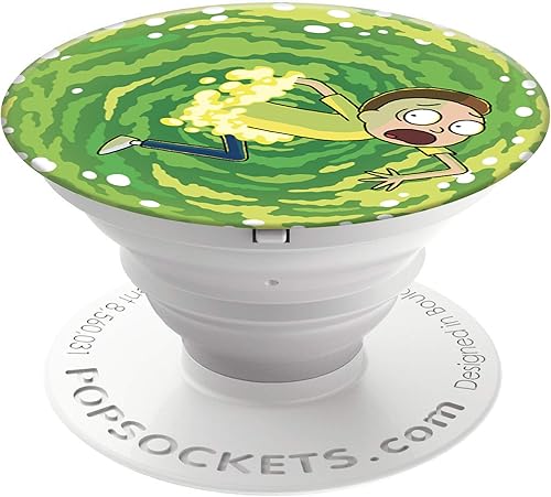 PopSockets: Agarre plegable y soporte para teléfonos y tabletas - Rick & Morty - Morty