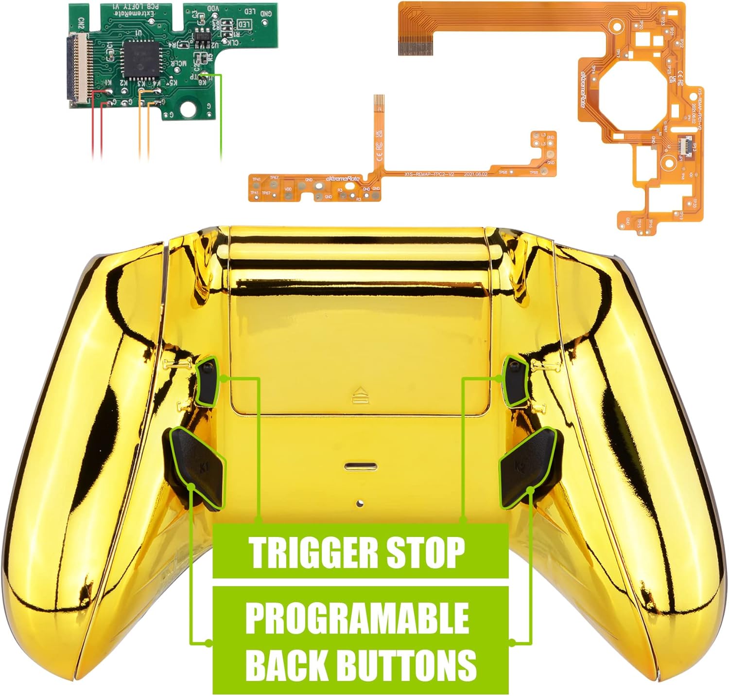 eXtremeRate Chrome Gold Lofty Programable Remap & Trigger