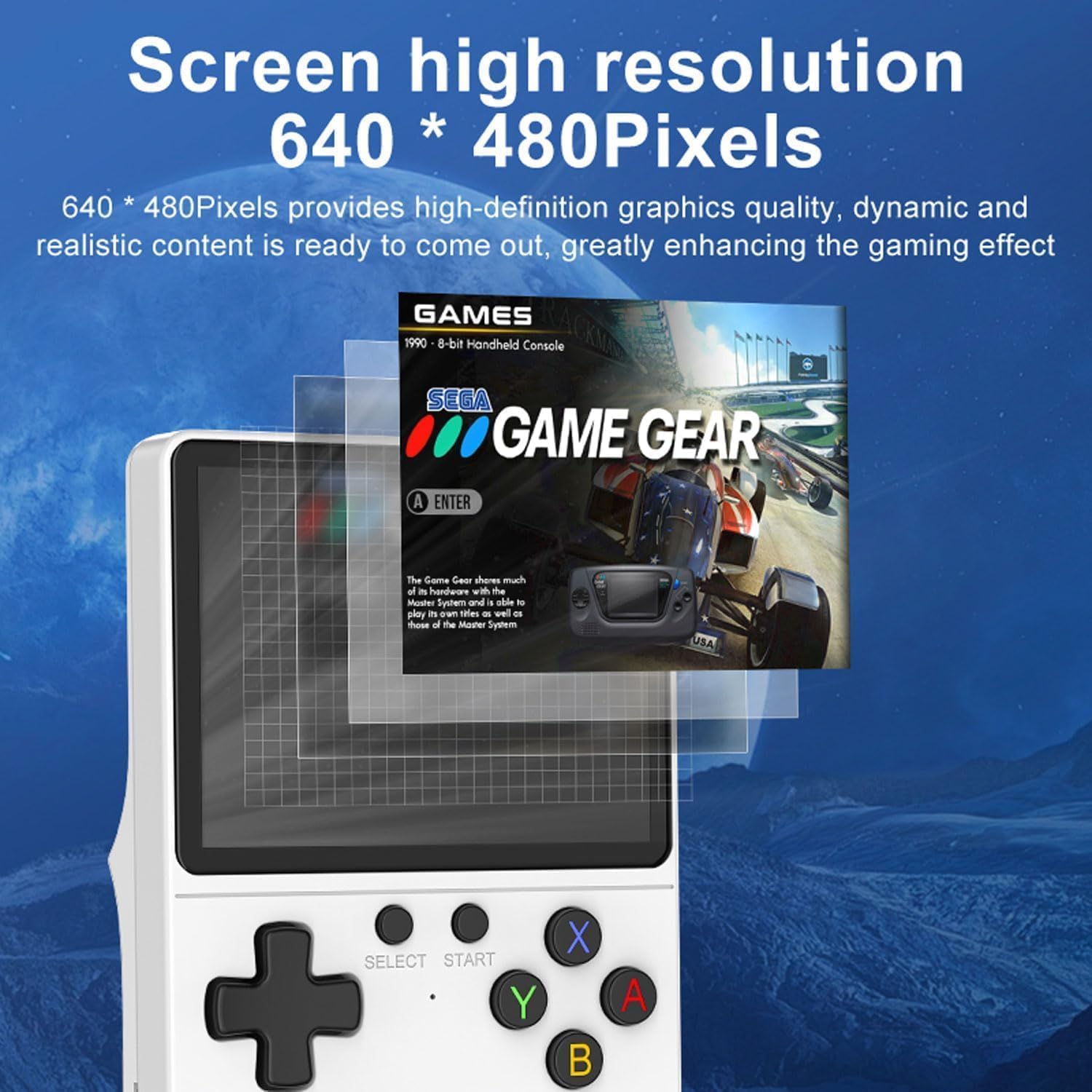 Retro Konsole Handheld mit über 20.000 Spielen – Tragbare 3,5 Zoll IPS Gaming Konsole, Linux System, Portable Spielkonsole für nostalgische Gamer, Familie & Freunde (G40)