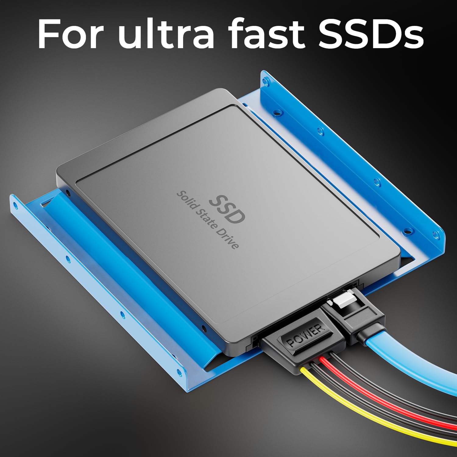 2x Adattatore SSD 2.5 A 3.5 - Telaio Montaggio Per Dischi Rigidi, Con Cavi SATA E Cacciavite, Nero - Foto 6