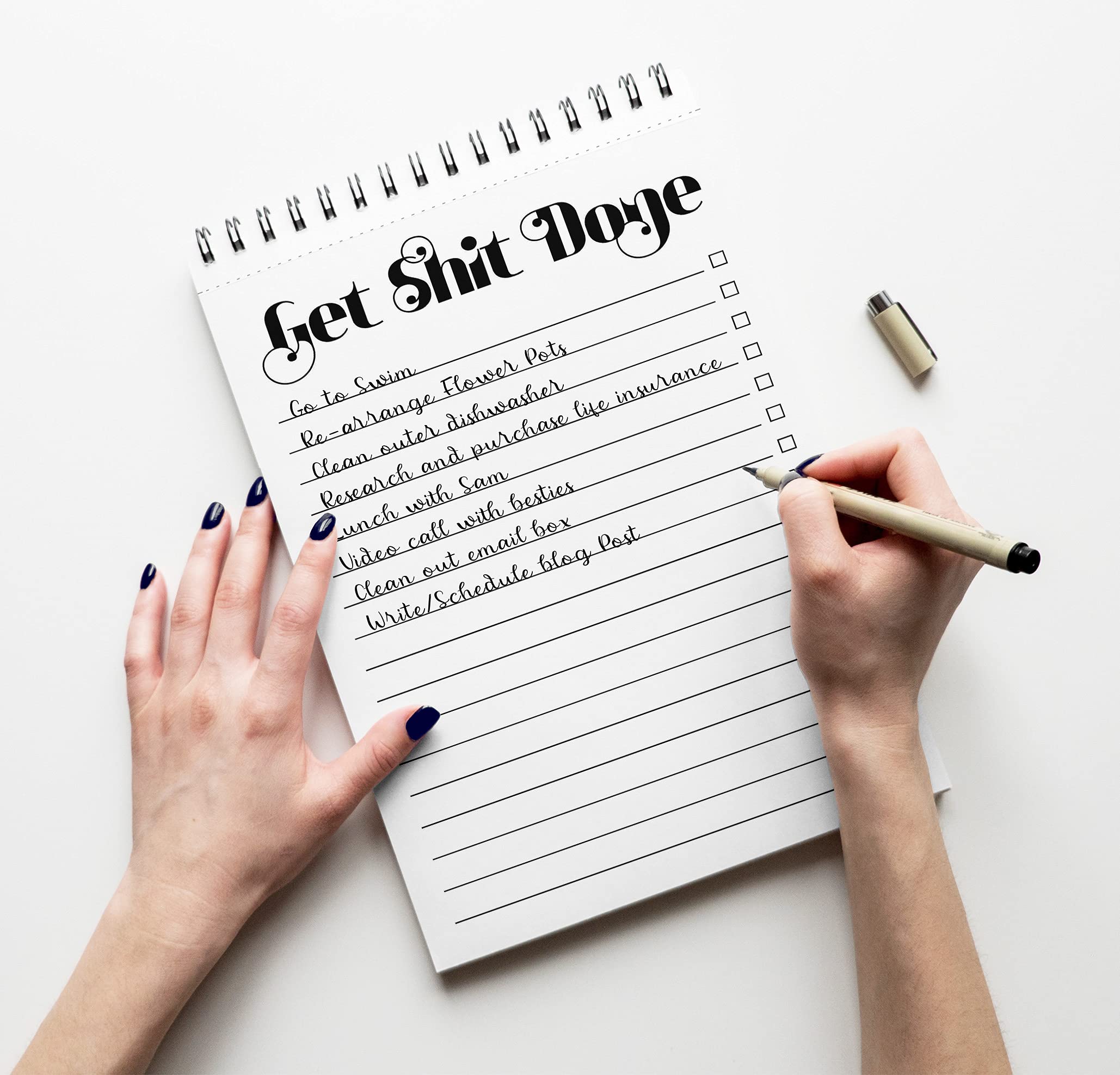 6 Sliline Shopping List Pads &ndash; 30 Sheets Per Pad &ndash; Lined Paper &ndash; 6