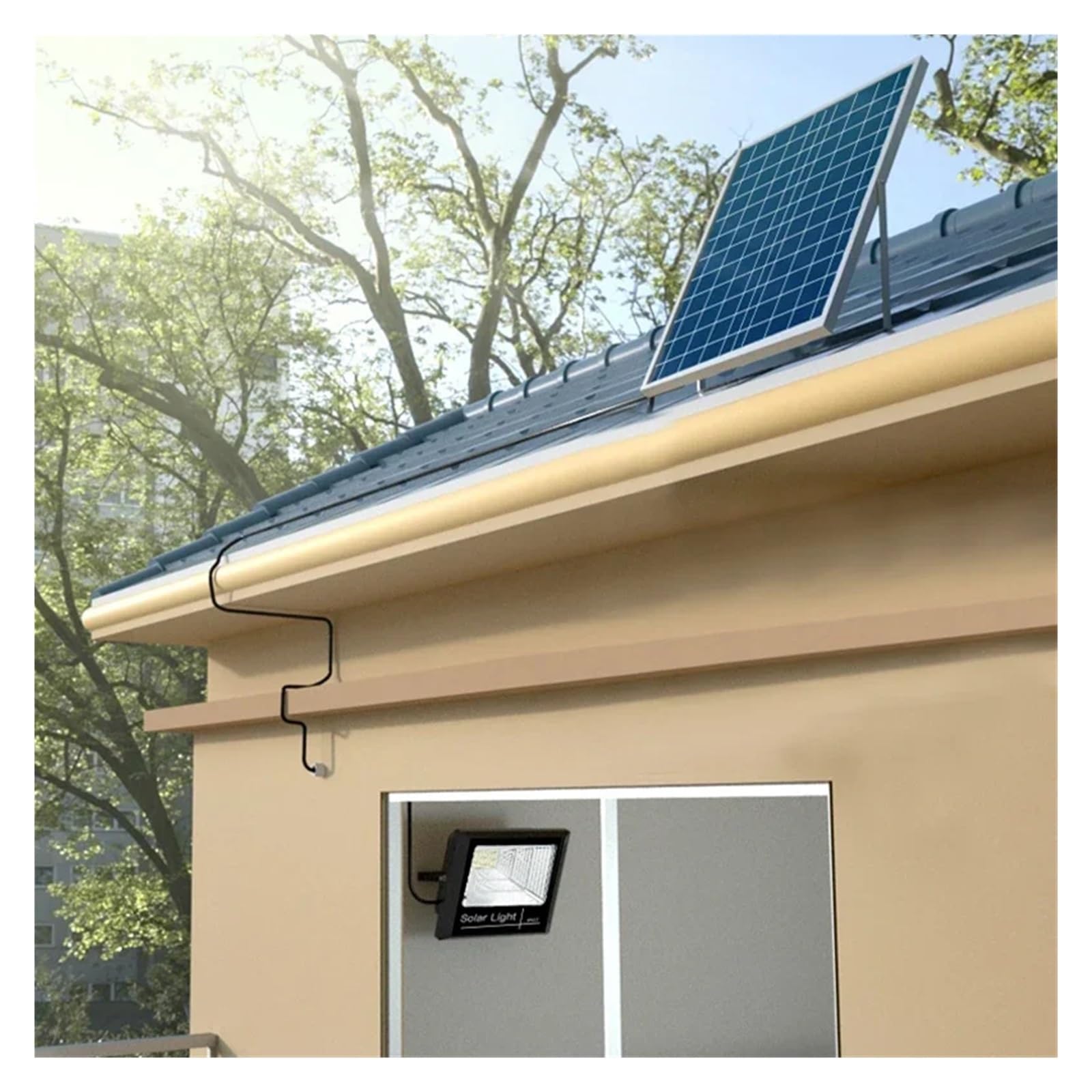 Lampa solarna zewnętrzna, 300W reflektor słoneczny reflektory Led lampa słoneczna wodoodporny reflektor zewnętrzny lampa wisząca żarówka słoneczna z em