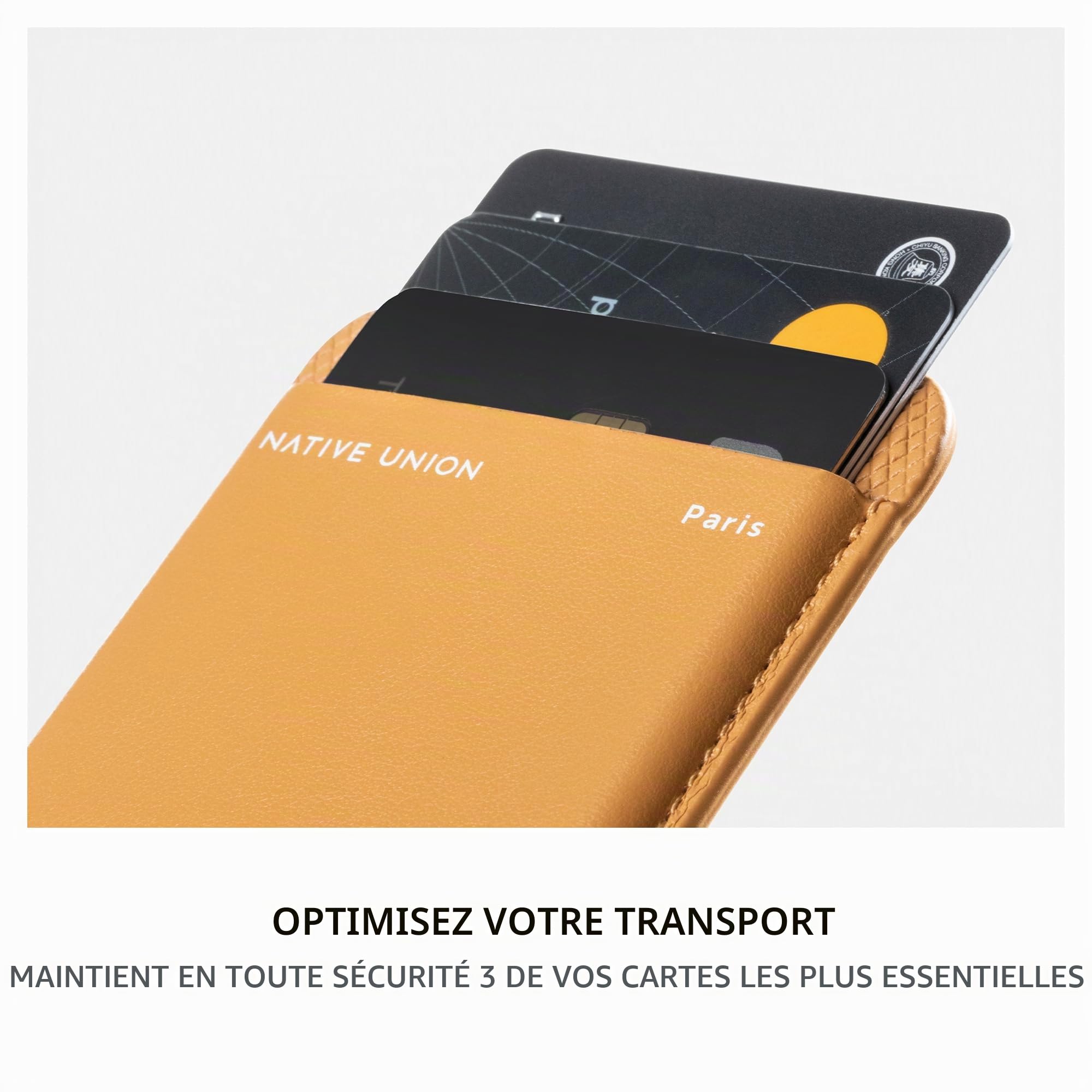 Native Union (Re Classic Wallet | Magnétique – Porte-Cartes MagSafe pour iPhone Air, 17, 16, 15 – Ultra sécurisé & Extra Fin – Stocke 3 Cartes – Matériaux durables & recyclés (Vert Ardoise)