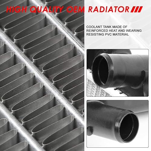 Vista 56 de Auto Dynasty Radiador compatible con 06-10 Mazda 5 2.3L AT, DPI 2894 Radiador de enfriamiento de 1 fila estilo fábrica, núcleo de aluminio