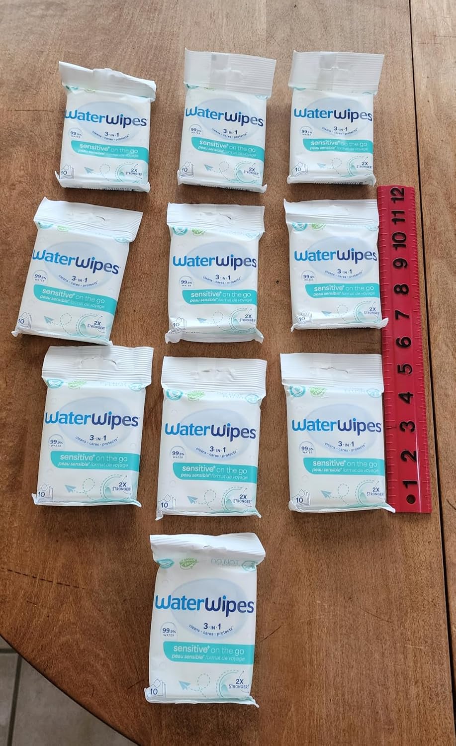 WaterWipes Beauty Sensitive+ On-The-Go Facial Wipes, 99.9% Water, Unscented Hypoallergenic Face Cleanser Wipes for Sensitive Skin, Double Cleanse & Skincare Routine, 100ct, (10 Packs)