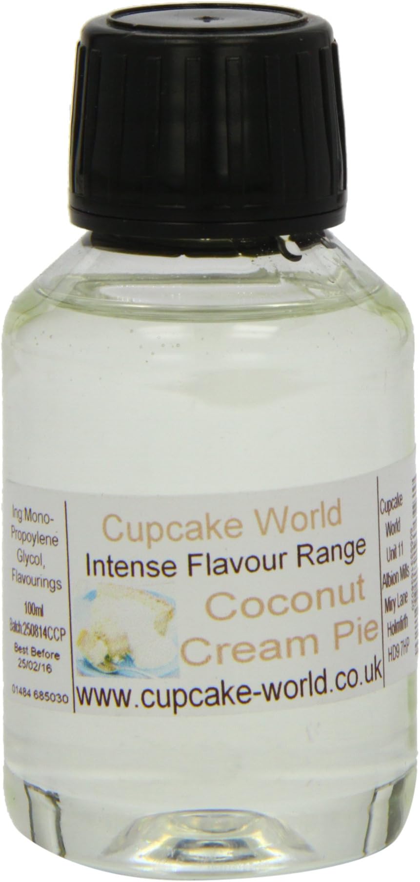 Cupcake World Coconut Cream Pie Intense Food Flavouring 100 ml