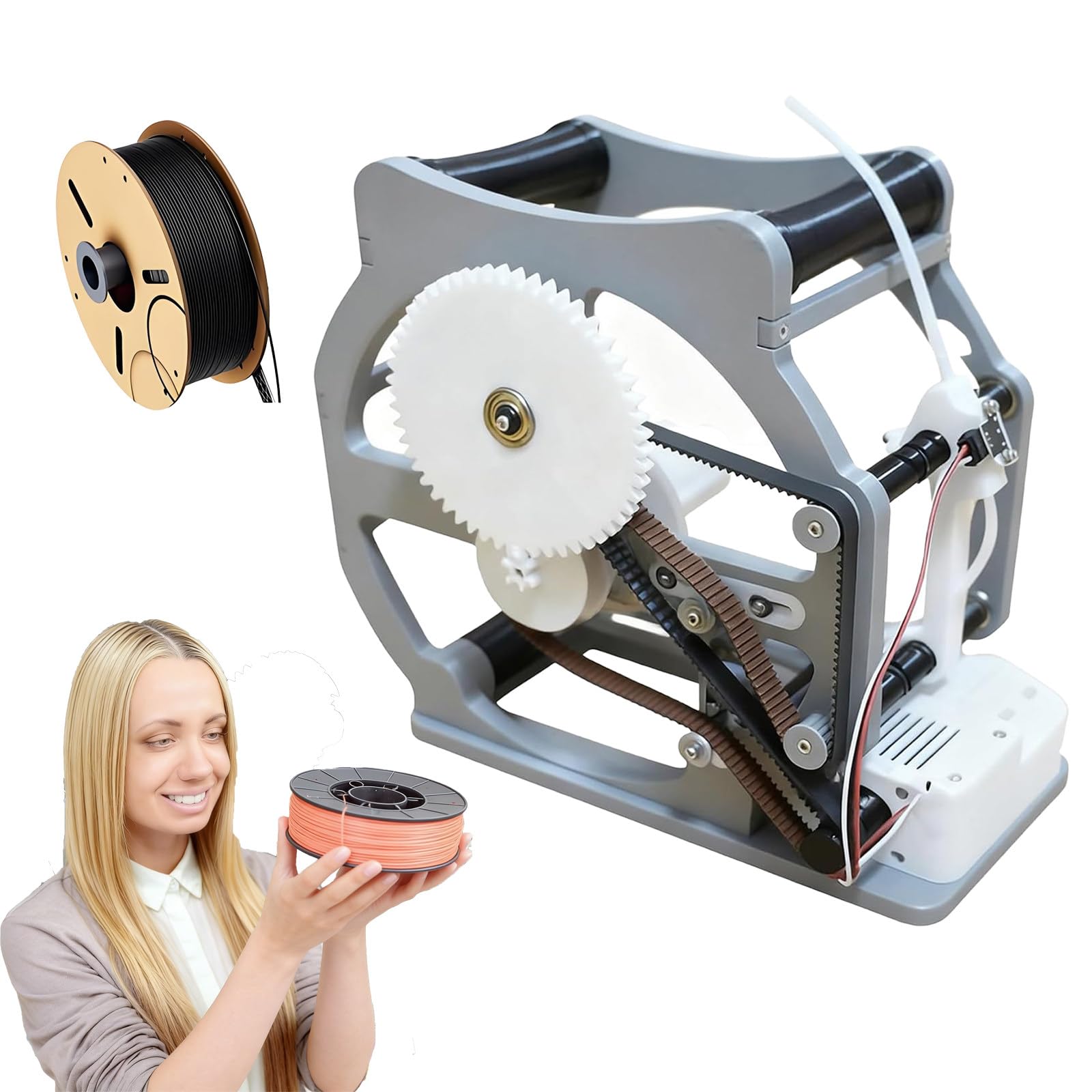 Bobine de 1 kg de filament industriel, enrouleur électrique avec Smart Start/Stop, pour impression 3D, soudure, textile
