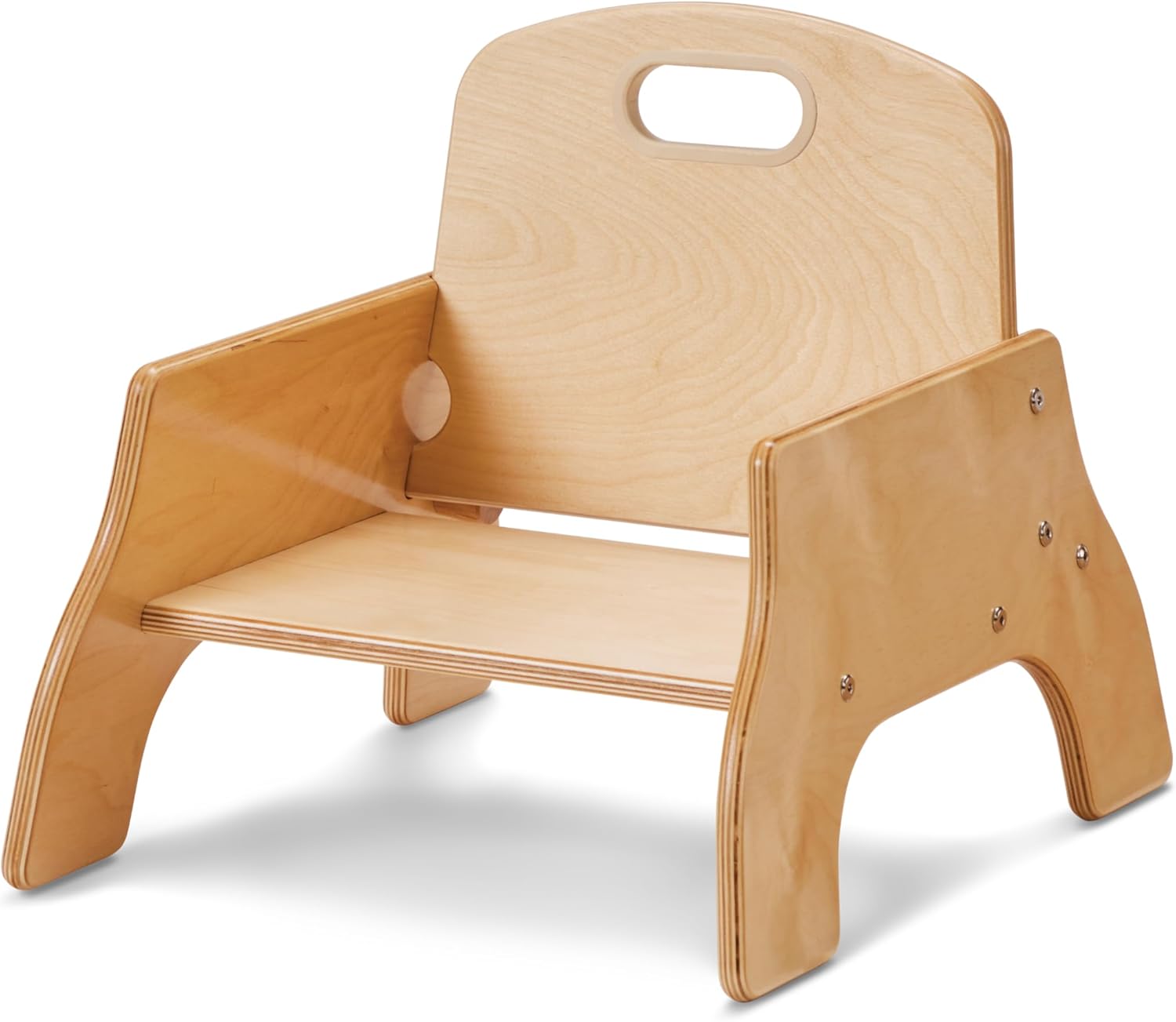 Birch Wood Stackable Toddler Chair with Arms