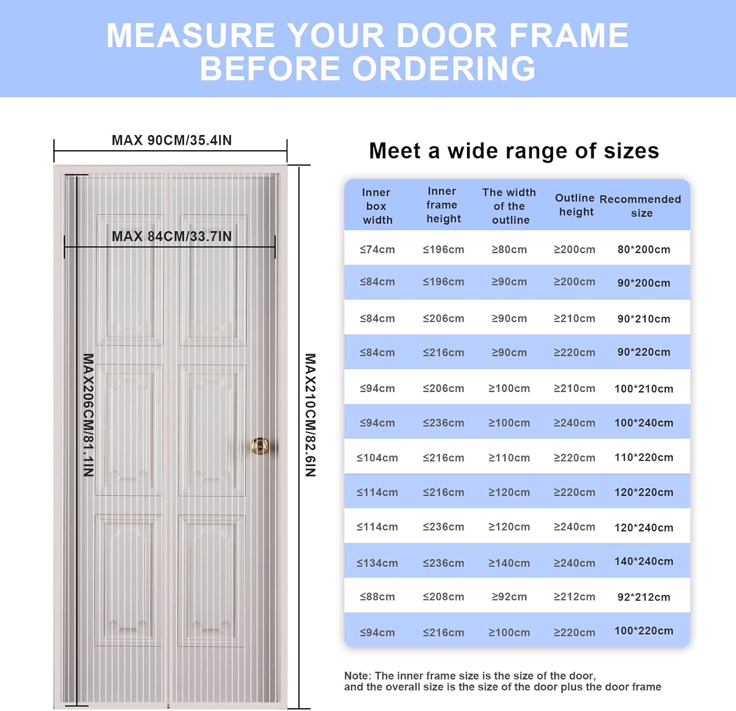 Screen Door KEEP INSECTS OUT Mosquito Door Screen,Topto