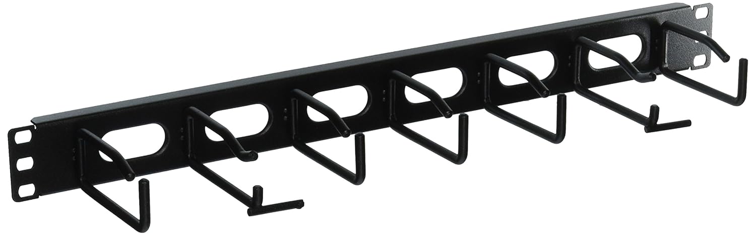 Hubbell HC119ME3N Cable Management, Horizontal, 1U, Enhanced, 3.5" Metal Rings