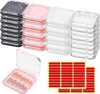 Paquete de 32 cajas de almacenamiento de uñas...