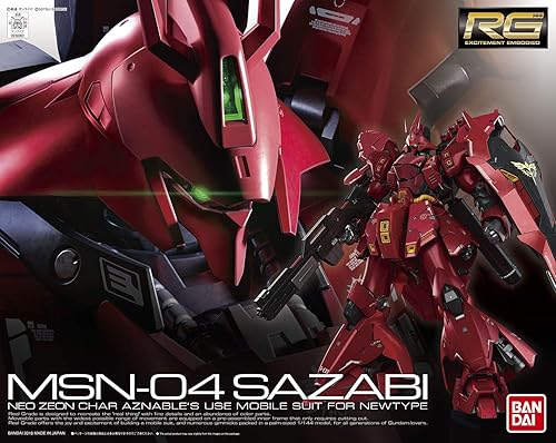 Miniatura 4 de BANDAI NAMCO Entertainment Mobile Suit Gundam Char's Counterattack RG 1144 Sazabi Kit de Modelo de Plástico, Grande