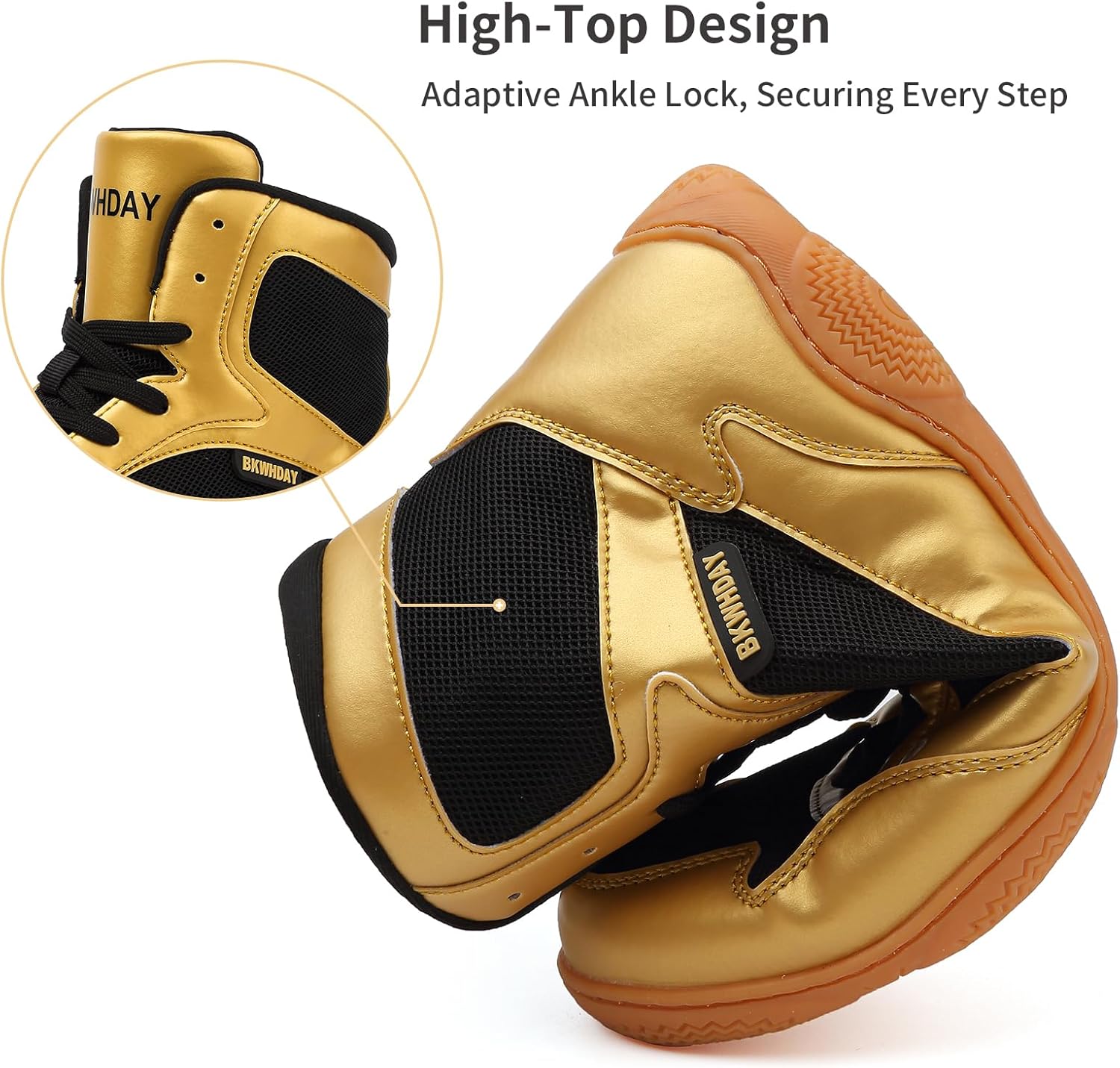 Wrestling Shoes Men Boxing Shoes for Men Pro Wrestling Boots High Top Fitness Weightlifting Powerlifting Shoes - Image 8