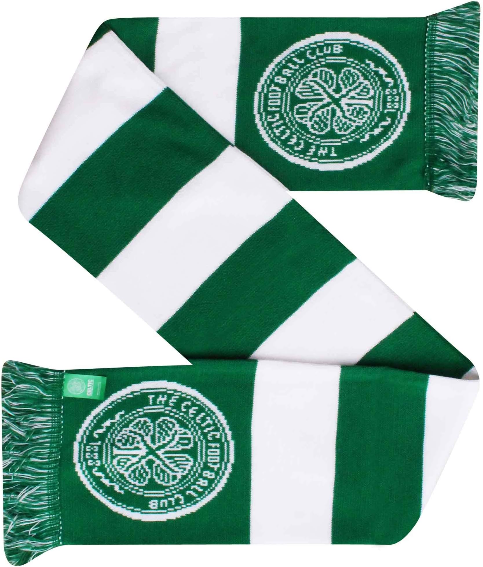 Celtic F.C.Official Celtic FC Crest Football Fans Bar Scarf (100% Acrylic)