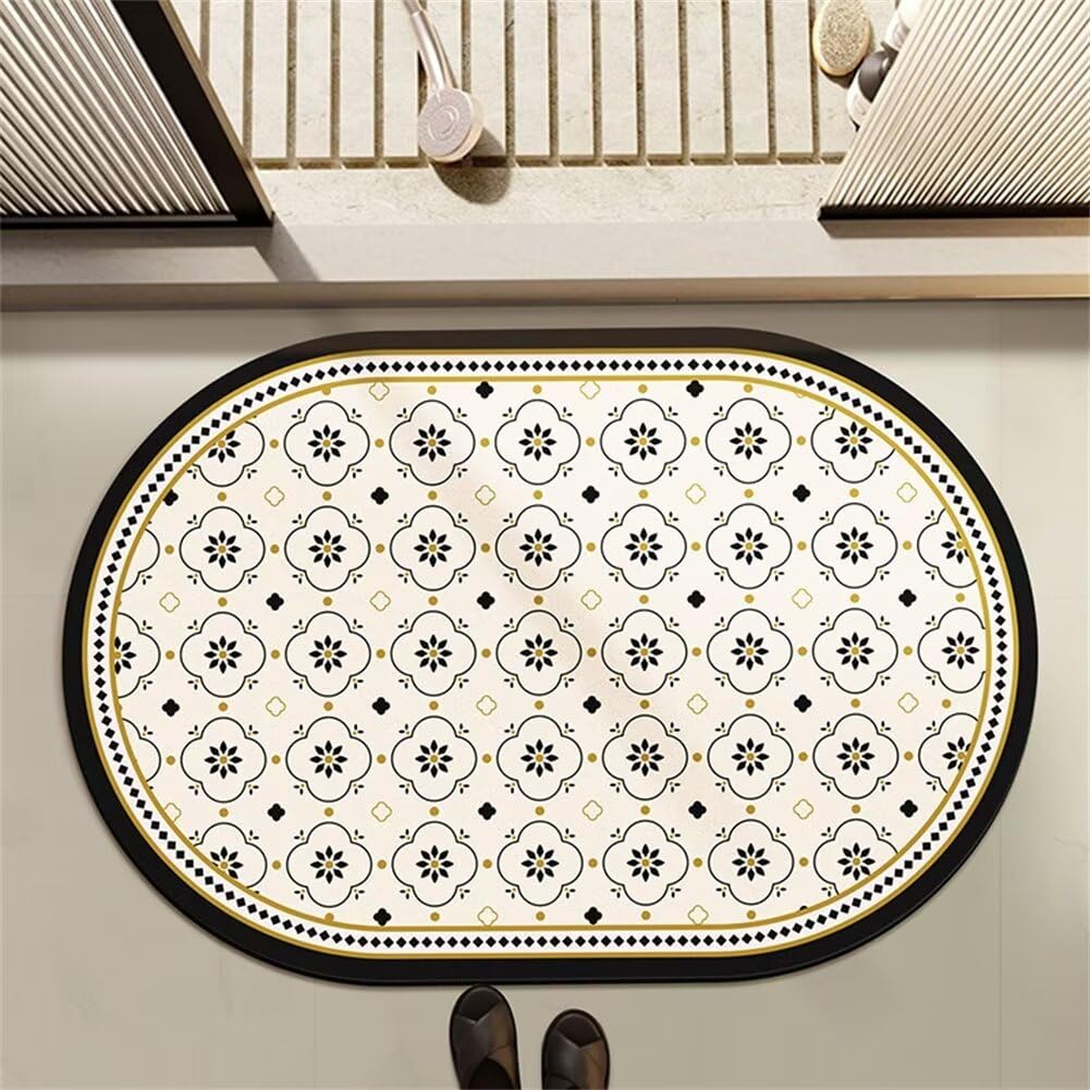Tappeto Bagno, Tappeti Bagno, Tappeto Ingresso Interno, Tappetino Bagno Pietra, Tappeto Bagno Assorbente Antiscivolo, Tappeto Doccia Ingresso, Tappetino Doccia, Tappetini Bagno, Classic 100x150cm