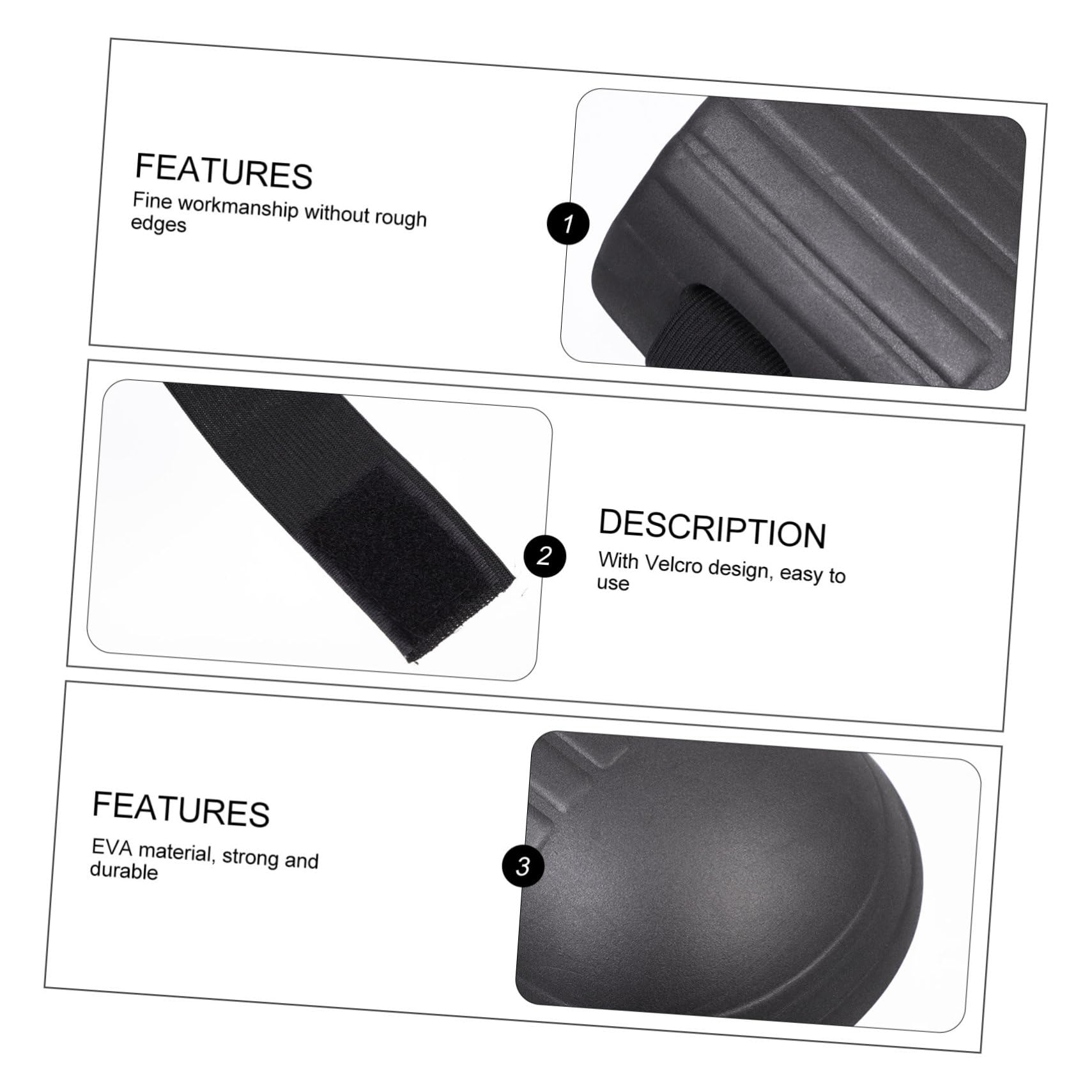 Veemoon Professional Knee Guard 2 Sets Wear-resistant Kneepads for Gardening Easy to Wear and Comfortable